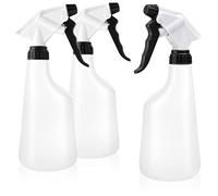 com-four® 3 botellas de spray, Pulverizador de bomba de rosca 28/400 | jardín - taller - automóvil - Pulverizador de 600 ml con boquilla ajustable