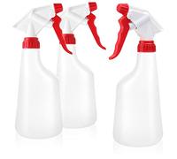 com-four® 3x Botella pulverizadora, Pulverizador con bomba de agua | el jardín - el taller - el automóvil - Botella atomizadora con boquilla ajustable - 600 ml