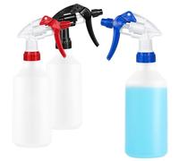 com-four® 3x Botella rociadora, Rociador de bomba resistente a productos | ácidos diluidos - solventes - álcalis - fertilizantes para plantas - 500 ml