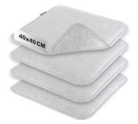 com-four® 4X Cojines de Asiento de Fieltro, Cojines de Silla Acolchados | acolchado de asiento cuadrado para comedor
