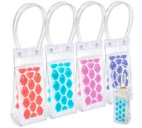 com-four® 4X Enfriador de Botellas con Gel refrigerante, Funda térmica | reutilizable [surtido variable]
