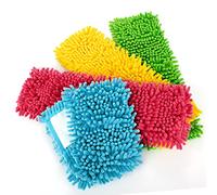 COM-FOUR® 4X Funda de Repuesto para limpiaparabrisas | funda de limpiaparabrisas hecha de chenilla de microfibra para una limpieza a fondo de su espacio vital