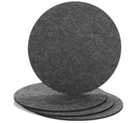 COM-FOUR® 4X Posavasos de Fieltro, Protectores de Mesa de Fieltro | Base para Macetas - Vasos - Cuencos y jarrones - Tapete Protector Redondo para Mesas y Muebles Ø 30 cm