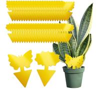 com-four® 50 trampas Amarillas contra Mosquitos, Moscas y pulgones
