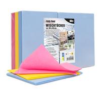 com-four® 60x Toallas para el hogar, Paños de Limpieza Extremadamente | Toallitas multiusos en 3 colores - Reutilizables