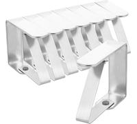 com-four®: 8 sujetapapeles premium para manteles - Soportes para manteles de acero inoxidable - Soportes para manteles resistentes a la corrosión, aptos para interiores y exteriores