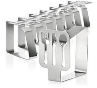 com-four® 8X Clips para Manteles Premium de Acero Inoxidable | Soportes para Telas para mantelería - Clips para Mesa para Interior y Exterior - Clips metálicos