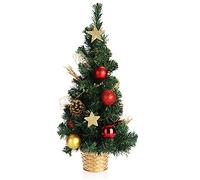 COM-FOUR® Árbol de Navidad Artificial con Bolas de Navidad | Árbol de Navidad decorado para la decoración de Navidad - Árbol de Navidad para la decoración de Navidad