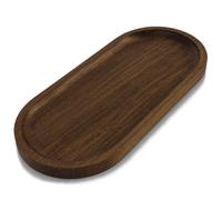 com-four® Bandeja de Madera de Acacia, Tabla de Servir | Bandeja decorativa para aperitivos, queso y embutidos, ideal para mesa y bufé