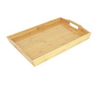 COM-FOUR® Bandeja de Madera de bambú, Bandeja para Servir el Desayuno | Bandeja decorativa