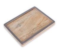 COM-FOUR® Bandeja de Madera de Mango, Tablero Decorativo como Cuenco | mini bandeja para servir - bandeja de madera para decoración de mesas [la selección varía]