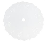 com-Four® Blanc Premium Couverture de Sapin de Noël pour Le Support | Couverture en Feutre Ø env. 120cm