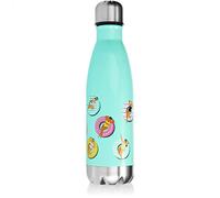 com-four® Botella Térmica de Acero Inoxidable 500 ml | Botella térmica antigoteo con diseño para viajes, deporte y senderismo, reutilizable