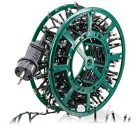 COM-FOUR® Carrete de Cable de plástico, Carrete de Cable vacío para Cables | Luces de Colores - Cintas y Alambres - Carrete de Cable Manual para el hogar