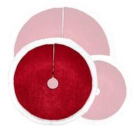 COM-FOUR® Cobertor de árbol de Navidad Premium para Proteger contra | Cobertor de árbol de Navidad redondo para el árbol de luces - Base en diseño navideño para regalos y decoración