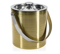 COM-FOUR® Cubitera de acero inoxidable, Recipiente para cubitos de hielo