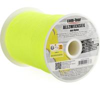 COM-FOUR® Cuerda paracord, diámetro 3 mm, 100 m - Cuerda con 3 hebras para barcos, camping y actividades al aire libre - Cuerda de nylon con una capacidad de carga de 192 kg - Cuerda para tiendas de c