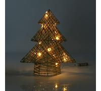 com-four® Decoración de árbol de Navidad LED, Decoración de árbol | Soporte para árbol de Navidad con luz blanca cálida