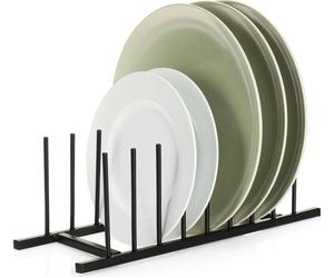 com-four® Estante escurreplatos para vajilla - Soporte para platos de metal - Escurreplatos estable - Organizador moderno para la cocina - Secador de vajilla elegante - Soporte para ollas y tapas