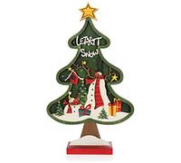com-four® Expositor Decorativo para Navidad, Abeto navideño de Madera | Árbol de Navidad para decorar y regalar