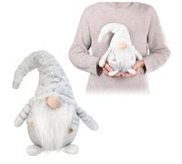 com-four® Gnomo navideño Premium en XXL, Decoración navideña | Figura invernal como soporte decorativo - Lindo duende como decoración de la habitación - Enano con sombrero puntiagudo