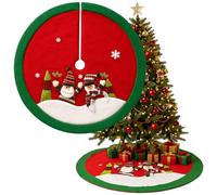 COM-FOUR® Manta de árbol de Navidad Premium para Proteger contra | manta de árbol de Navidad redonda para el árbol de Navidad - base con motivo navideño