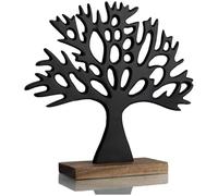 com-four® Soporte Decorativo para árbol, árbol de Metal sobre una Base | árbol decorativo hecho de metal para colocar de pie - árbol de la vida para regalar