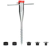 com-four® Soporte para sombrilla de Acero, Toma de Tierra para el jardín | base para sombrillas y secadores rotativos