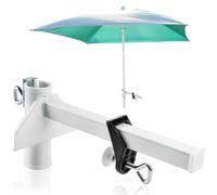 com-four® Soporte para sombrilla de Metal con Recubrimiento de Polvo | Soporte para balcón para sombrillas