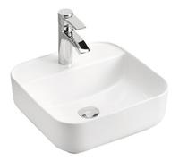 Comad Magic 2 lavabo 40x40 cm cuadrada sobre encimera blanco brillante UM-6288MAGIC40DP