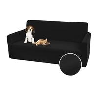 Comart - Funda Sofá Bright - Antideslizante - 3 Plazas - Negro