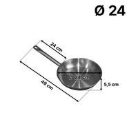 cOMAS Fuji Sartén Acero Inoxidable Doble Mango Ø 20/24/28/32/36 cm
