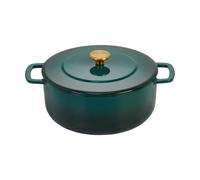 Combekk Olla de hierro fundido esmaltada Combekk Enameled Ø28 cm Holly Green-pomo gold