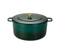 Combekk Olla de hierro fundido esmaltada Combekk Enameled Ø32 cm Holly Green-pomo gold