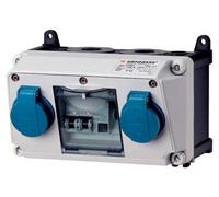 Combinación de enchufes Mennekes 910001, 2 enchufes Schuko con interruptor diferencial