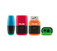 COMBINACION DE Goma Y SACAPUNTAS Compact Touch DÚO MILÁN Colores Surtidos