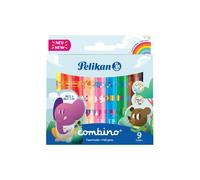 Pelikan, Rotuladores Combino con Punta Gruesa, Tinta Lavable, Diseño Ergonómico,