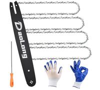 Combo de barra de motosierra de 16 pulgadas y cadena - paso LP de 3/8 pulgadas calibre .50 pulgadas, 55 eslabones de transmisión para MS170/MS180c/Stihl MS170 Bar/16 cadena de motosierra - Kit