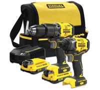 Combo v20: taladro percutor brushless + atornillador de impacto brushl