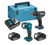Combopack 2 herramientas inalámbricas 18 V LXT (2 x 3,0 Ah) (DDF485 + DML815) - MAKITA DLX2349J