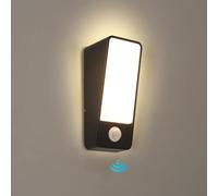 Comely 12W Aplique de Pared Interior/Exterior con Sensor Movimiento Aplique