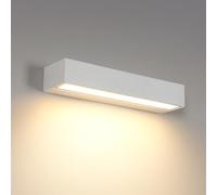Comely 16W Lámpara de Pared Exterior/Interior, Blanco Aplique Exterior LED IP65 Impermeable, Moderno Focos LED Exterior para Jardín Terraza Pasillo, Blanco Cálido 3000K