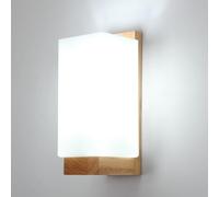 Comely Aplique Pared Interior, Lámpara de Pared Vintage de Madera E27, Máx. 60W, Simple Iluminación Interior Luz de Pared para Sala de Estar, Dormitorio, Pasillo