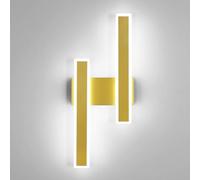 Comely Aplique Pared Interior LED, 32W Lampada da Parete Moderna Dorado