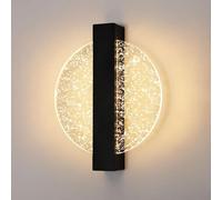Comely Apliques de Pared Interior Regulable,12W Negro Lámpara de Pared LED