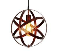Comely Lámpara Colgante Vintage, Lámpara de Techo Diseño de Jaula Retro | Colgante de Techo de Metal, E27 Iluminación para Comedor, Barra, (30cm)