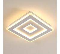 Comely Lámpara de Techo LED Cuadrada 36W 4050LM- Luz Cálida 3000 K - Diseño Blanco Moderno Cuadrado para Dormitorio, Cocina y Pasillo