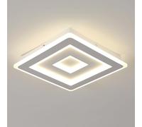 Comely Lámpara de Techo LED Cuadrada Moderna 52 W, 40 cm Plafón LED Acrílico Blanco, Luz Natural 4500 K, Iluminación para Dormitorio, Salón y Pasillo