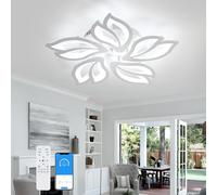 Comely Lámpara de Techo Regulable, 45W Moderno Plafon LED Techo Blanco 60CM