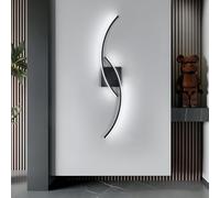 Comely Led Aplique de Pared Negro Luz Blanca 80cm 27w